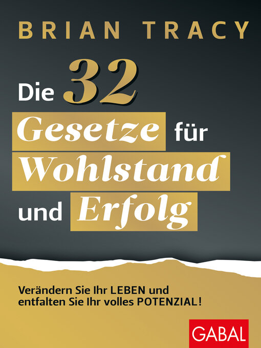 Title details for Die 32 Gesetze für Wohlstand und Erfolg by Brian Tracy - Wait list